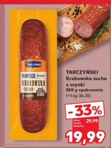 Kiełbasa krakowska sucha z szynki Tarczyński
