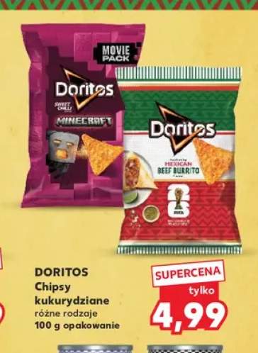Chipsy kukurydziane Doritos Beef Burrito +1 wariant