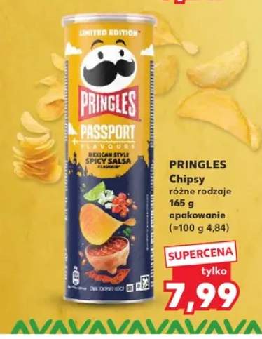 Chipsy Pringles Passport Flavours Mexican Style Spicy Salsa
