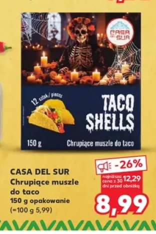 Chrupiące muszle do taco Casa del Sur