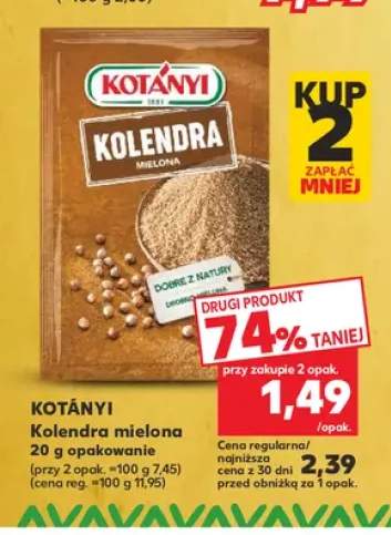 Kolendra mielona Kotányi