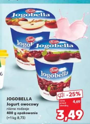 Jogurt owocowy Zott Jogobella