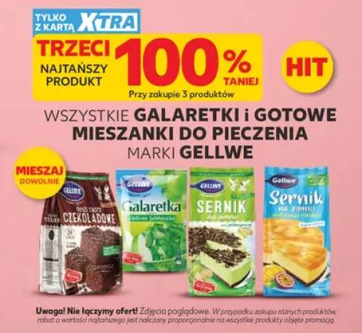 Galaretki i gotowe mieszanki do pieczenia Gellwe +2 warianty