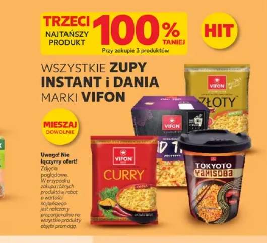 Zupa instant złoty kurczak Vifon +3 warianty