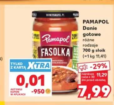 Fasolka po bretońsku z kiełbasą Pamapol