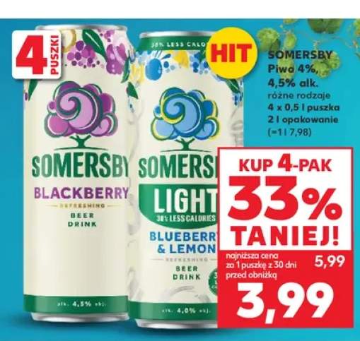 Piwo Somersby Blackberry +1 wariant