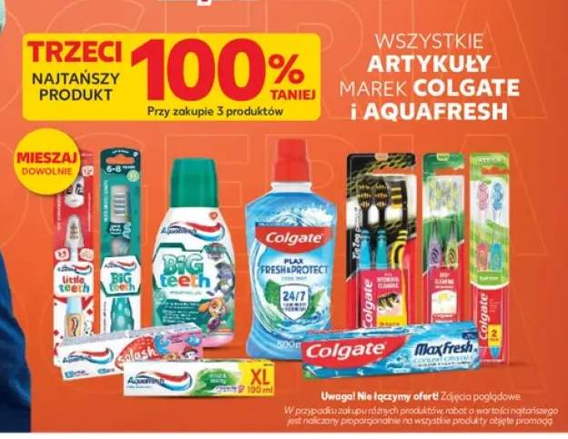 Artykuły marek Colgate i Aquafresh +6 wariantów