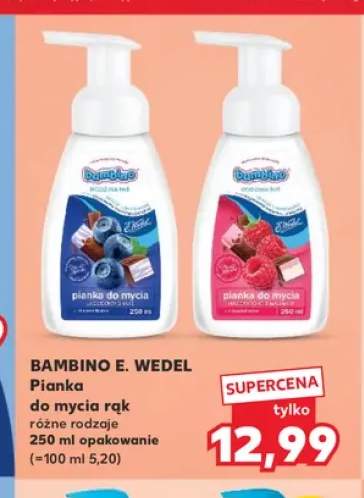 Pianka do mycia rąk Bambino o zapachu jagodowym +1 wariant