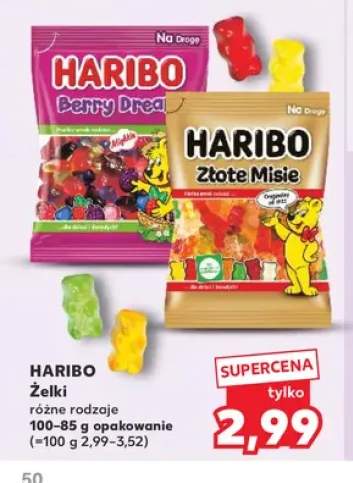 Żelki Haribo Złote Misie +1 wariant