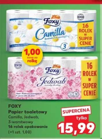 Papier toaletowy Foxy Jedwab +1 wariant