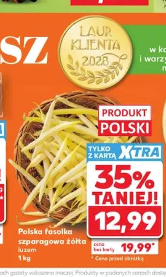 Fasolka szparagowa żółta polska
