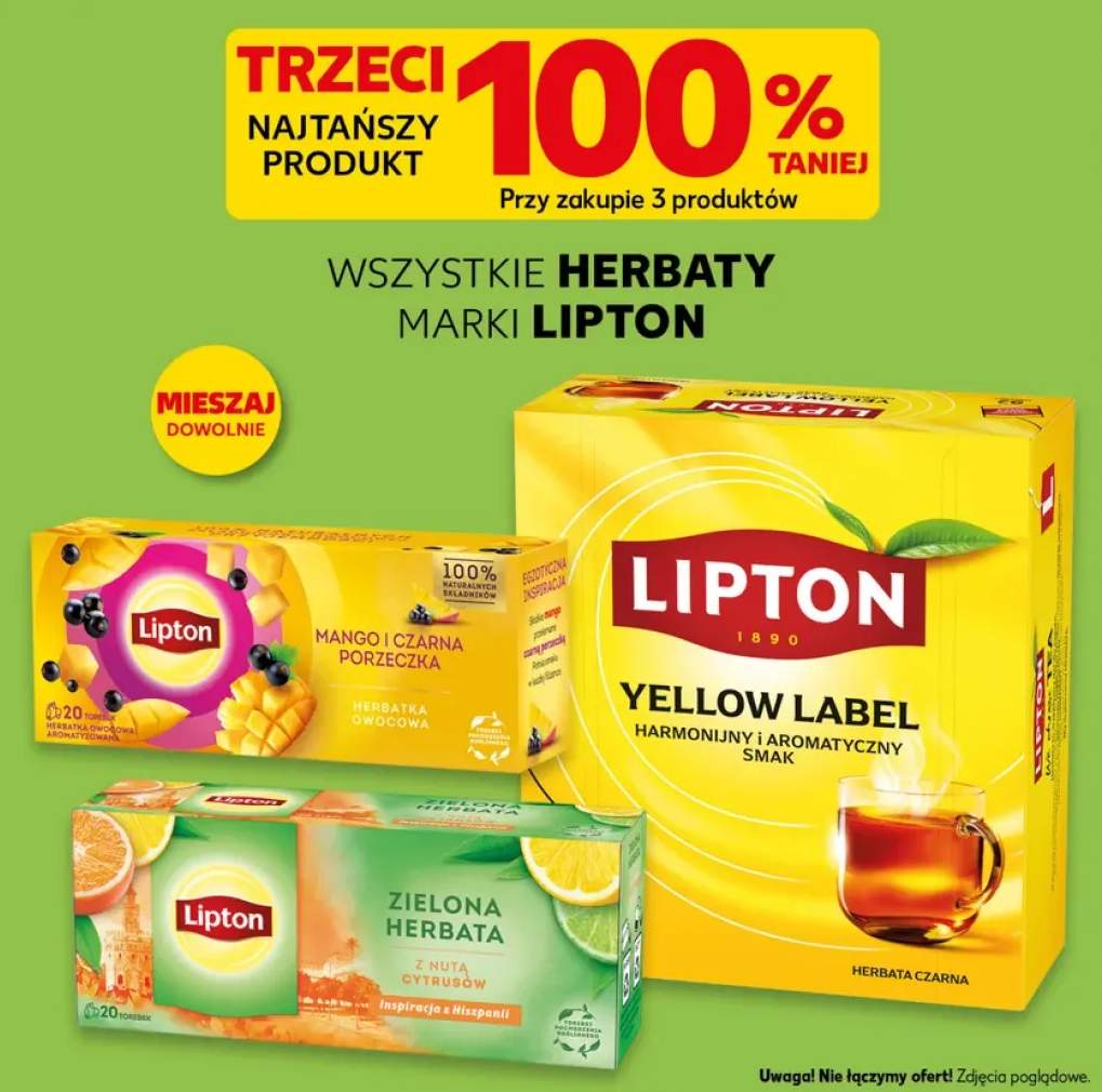 Herbaty marki Lipton +2 warianty