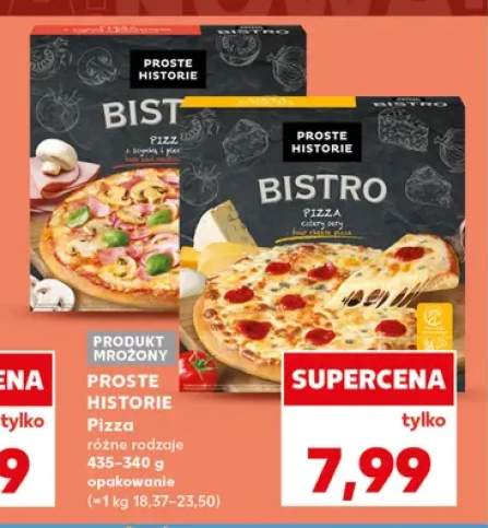 Pizza Bistro z szynką i pieczarkami Proste Historie +1 wariant