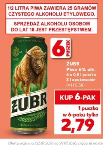 Piwo Żubr 6-pak