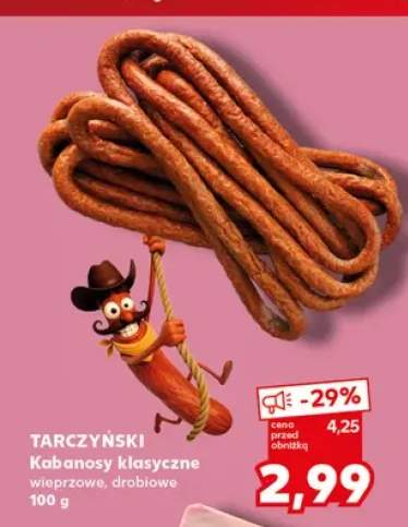 Kabanosy klasyczne wieprzowe Tarczyński +1 wariant