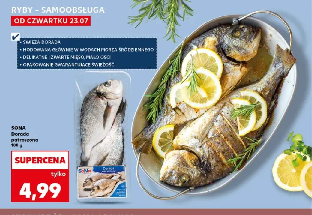 Dorada patroszona Sona