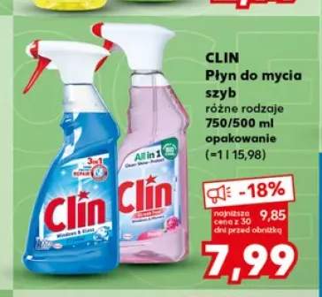 Płyn do mycia szyb Clin Windows & Glass Crystal +1 wariant