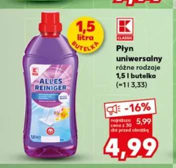 Płyn uniwersalny K-Classic Alles Reiniger Tropische Blüte