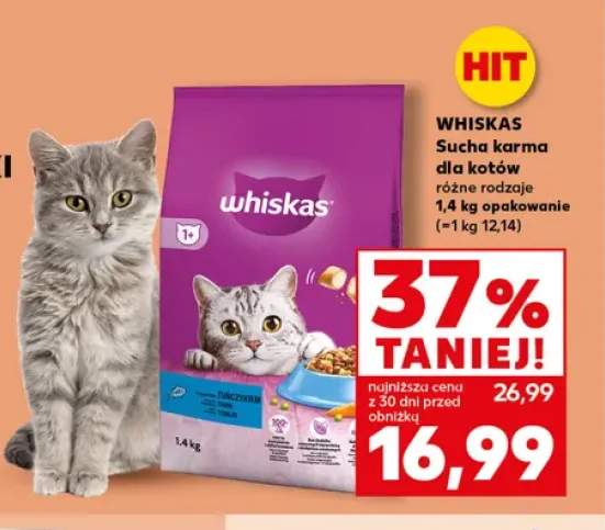 Sucha karma dla kotów Whiskas z tuńczykiem