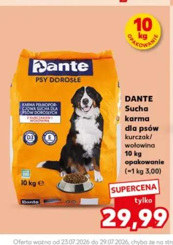 Sucha karma dla psów dorosłych Dante z kurczakiem i wołowiną