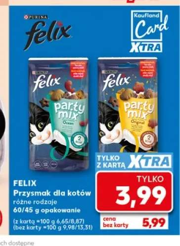 Przysmak dla kotów Felix Party Mix Ocean 60 g +1 wariant