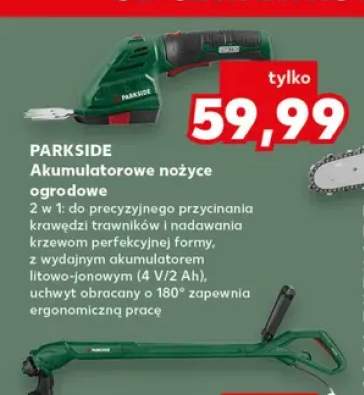 Akumulatorowe nożyce ogrodowe Parkside