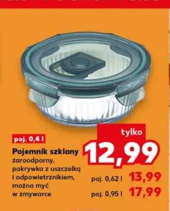 Pojemnik szklany okrągły żaroodporny 0,4 l
