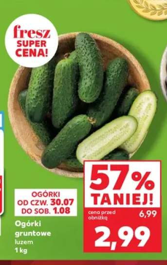 Ogórki gruntowe luzem