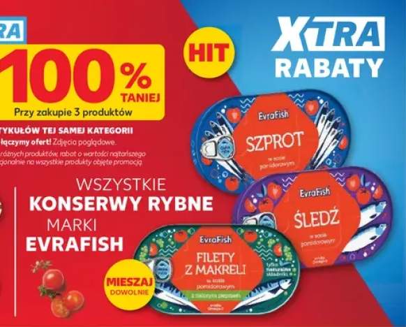 Konserwy rybne marki Evrafish +2 warianty