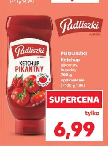 Ketchup pikantny Pudliszki +1 wariant