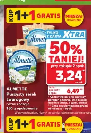 Serek twarogowy jogurtowy Almette