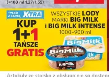 Lody śmietankowe Big Milk +1 wariant