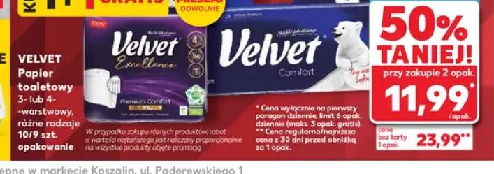 Papier toaletowy Velvet Excellence Premium Comfort