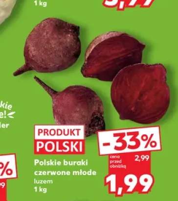 Polskie buraki czerwone młode luzem