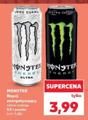 Napój energetyzujący Monster Energy Ultra +1 wariant