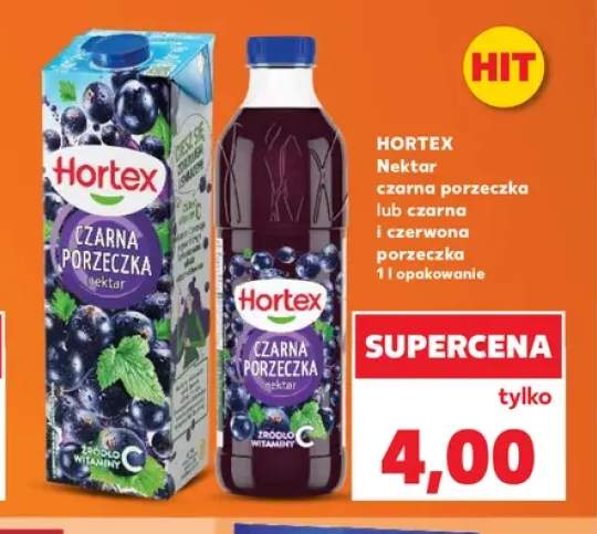 Nektar Hortex czarna porzeczka +1 wariant