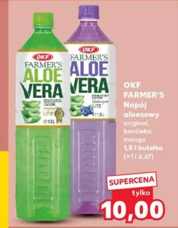 Napój aloesowy OKF Farmer's Aloe Vera Original +2 warianty