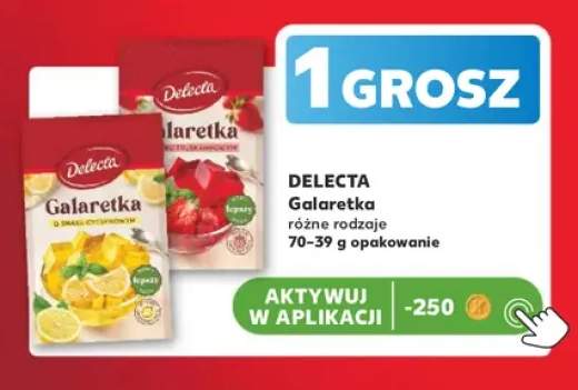 Galaretka Delecta o smaku cytrynowym