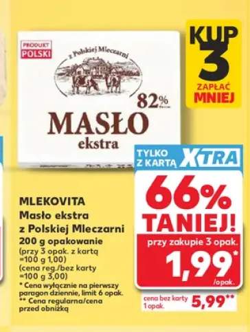 Masło ekstra z Polskiej Mleczarni Mlekovita