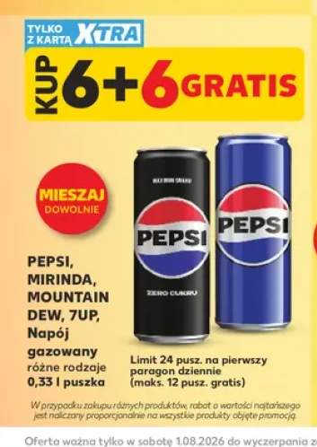 Napój gazowany Pepsi Zero Cukru +4 warianty