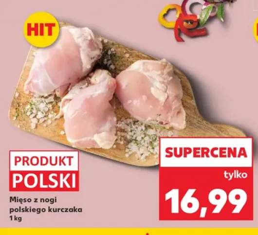 Mięso z nogi polskiego kurczaka