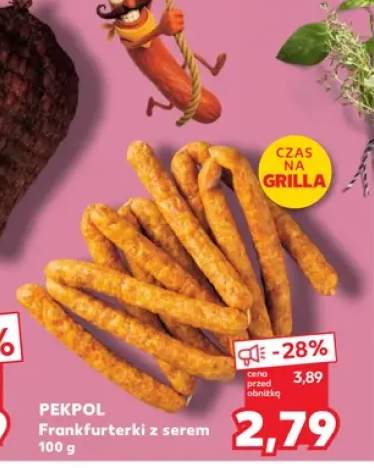 Frankfurterki z serem Pekpol