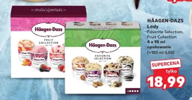 Lody Häagen-Dazs Fruit Collection 4-pak +1 wariant