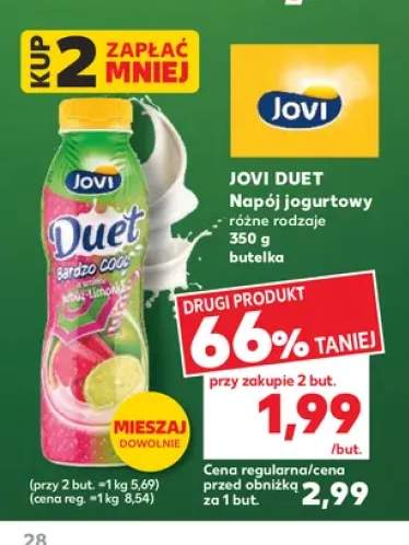 Napój jogurtowy Jovi Duet