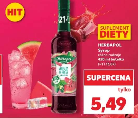 Syrop Herbapol Arbuz & Mięta