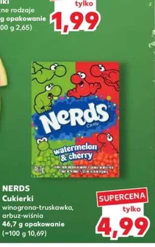Cukierki Nerds arbuz-wiśnia +1 wariant