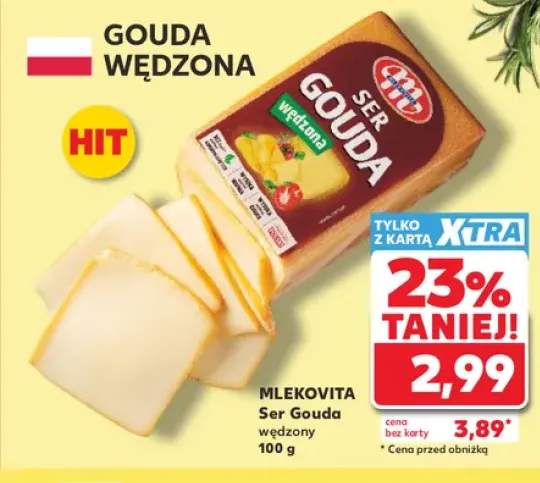 Ser Gouda wędzony Mlekovita
