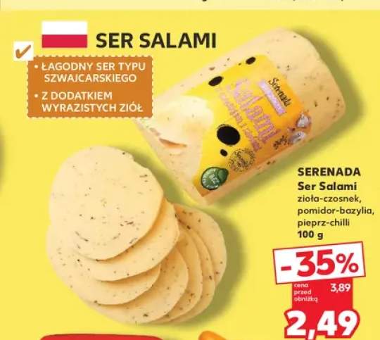 Ser Salami zioła-czosnek Serenada +2 warianty