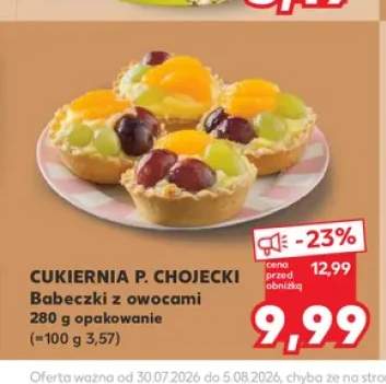 Babeczki z owocami Cukiernia P. Chojecki