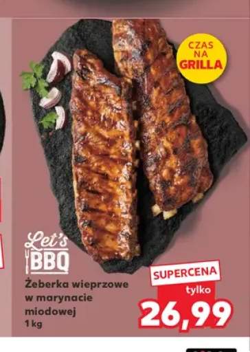 Żeberka wieprzowe w marynacie miodowej Let's BBQ